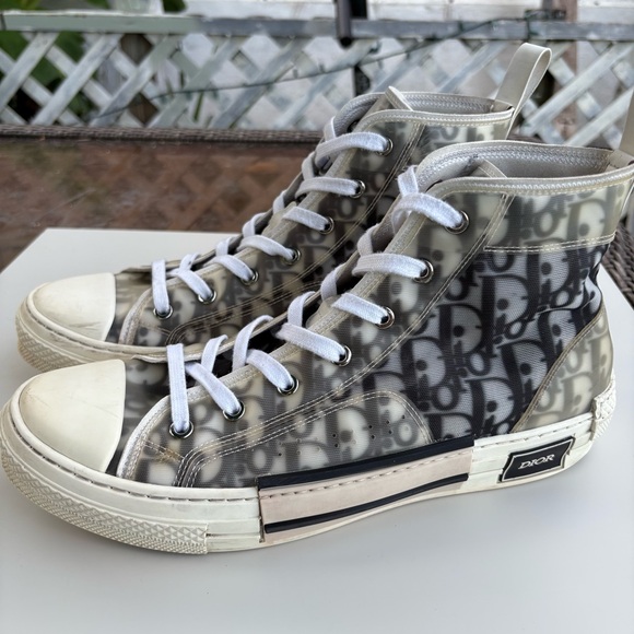 DIOR HOMME HIGH TOP SNEAKERS SIZE 12 - Picture 1 of 10